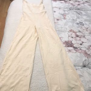 Cream crossback jumpsuit (Never Worn)